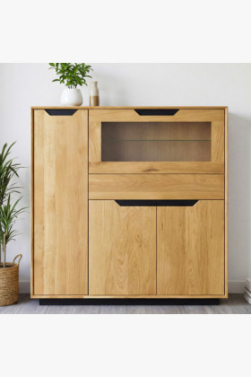 Drevený dubový príborník